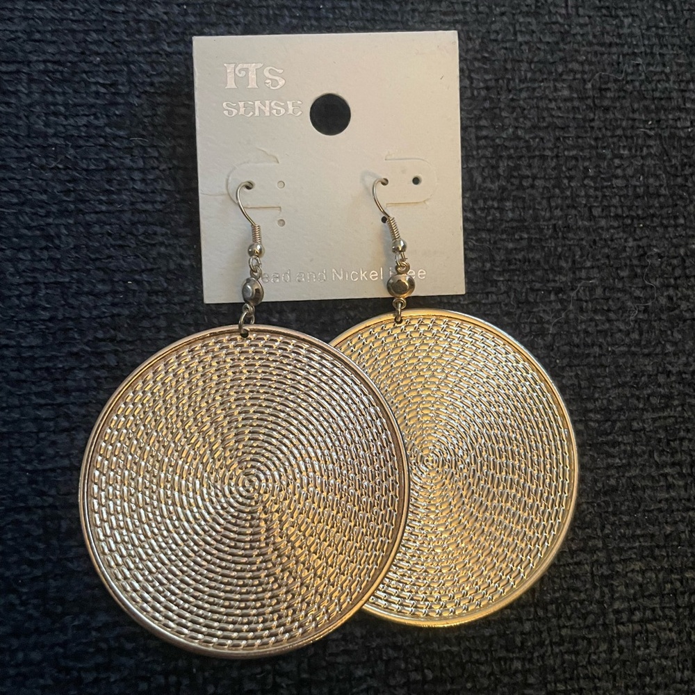 NEW Gold Round Earrings- lead and nickel free by It’s sense